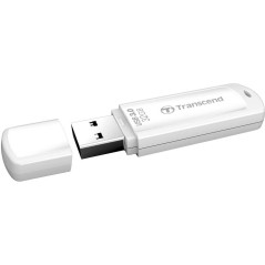 Transcend JetFlash 730 32GB USB 3.0 Flash Drive - Fast, Reliable & Stylish White USB Stick